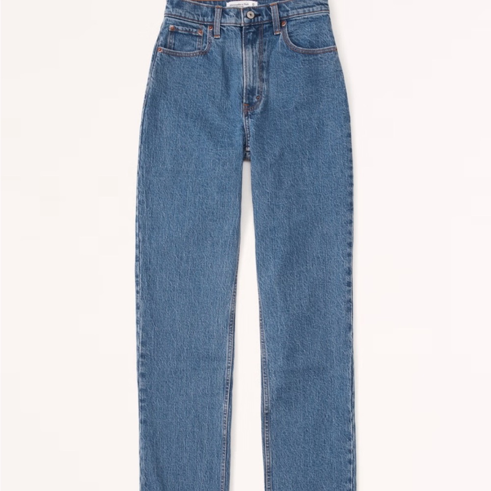 Abercrombie Ultra High Rise 90s Straight Jean curve love